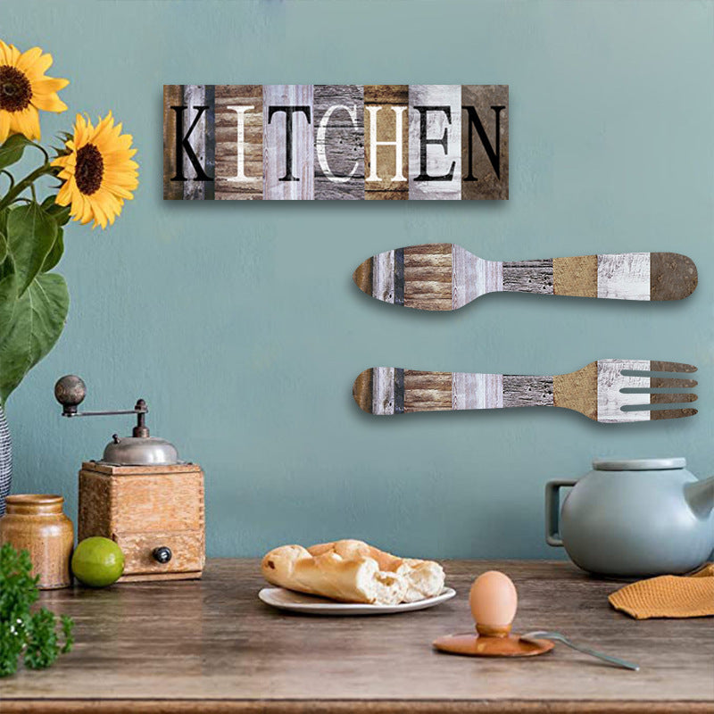 Wooden Sign Pendant Kitchen Dining Room